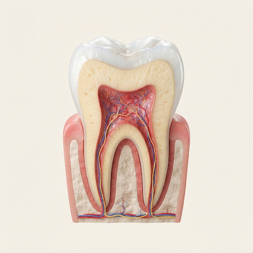 Sơ đồ giải phẫu cắt lớp răng người